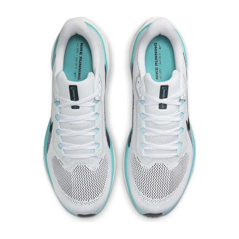 Nike Men's Pegasus 41 Road Running Shoes White/Dusty Cactus/Glacier Blue/Black